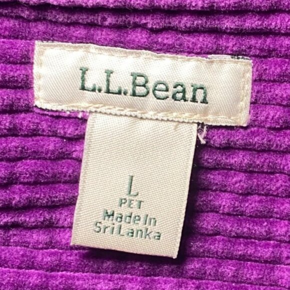 Vintage Purple Corduroy Button Shirt Shacket Medium Cottagecore Casual Comfort - Picture 4 of 5